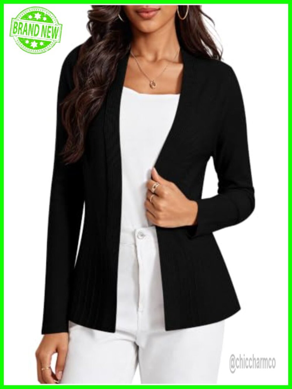Lightweight V-Neck Long Sleeve Knit Cardigan Sweater